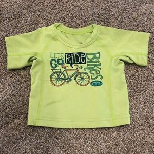 Newborn Patagonia athletic bike short sleeve shirt